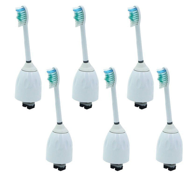 6 Pack Replacement Brush Heads for Philips Sonicare E series Toothbrush New