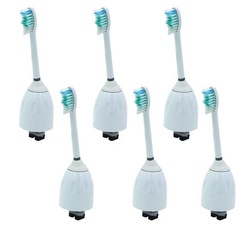 6 Pack Replacement Brush Heads for Philips Sonicare E series Toothbrush New