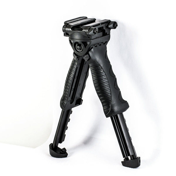 Tactical Bipod Grip Foldable Foregrip Swivel Rotating firearm Fits Picatinny Rail Rifle Mount