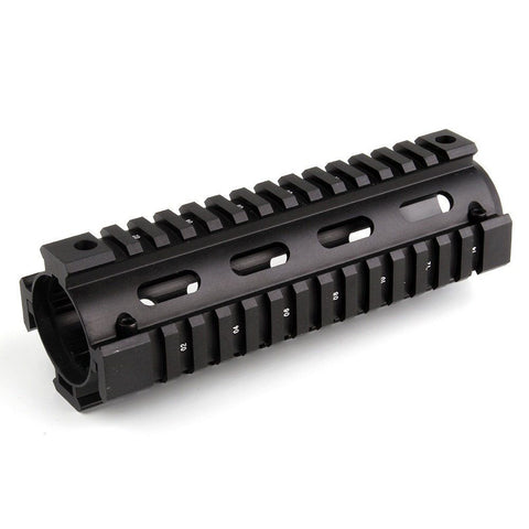 6.7" Length Carbine Handguard Float Keymod Quad CNC Rail 2 Piece Drop In Black