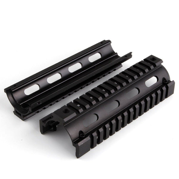 6.7" Length Carbine Handguard Float Keymod Quad CNC Rail 2 Piece Drop In Black