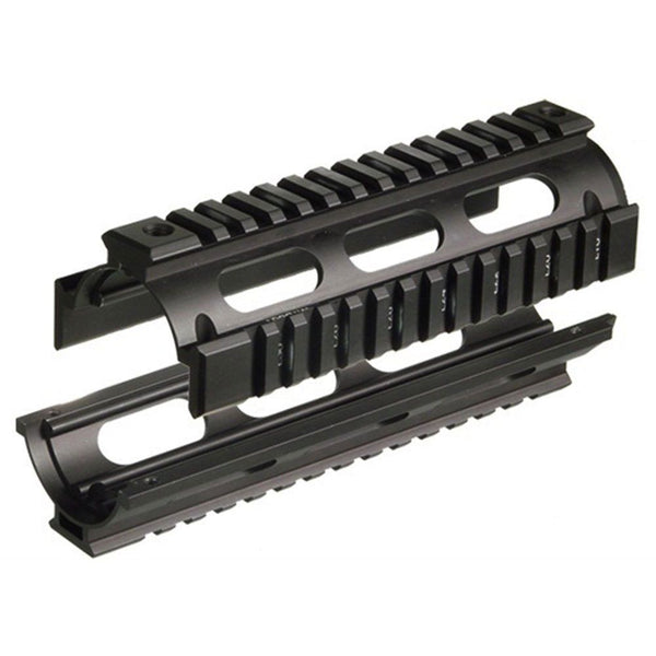 6.7" Length Carbine Handguard Float Keymod Quad CNC Rail 2 Piece Drop In Black