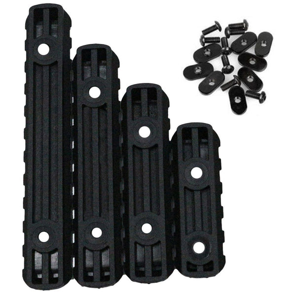 Black Tactical Advanced Polymer Rail Sheet Section Set MOE Hand Guard Handguard