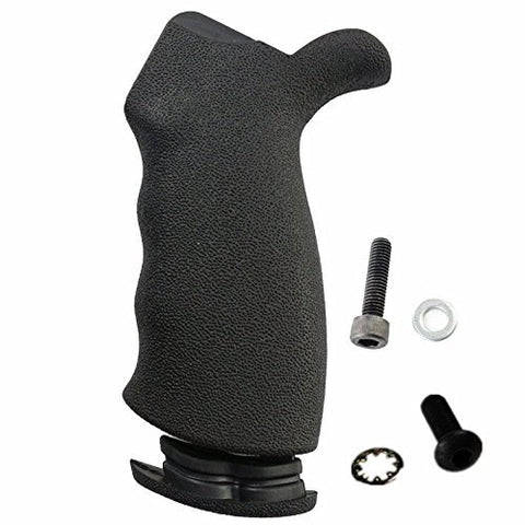 Pistol Non-slip Grip with Finger Grooves for Defense Ergonomic Pistol Grip Black