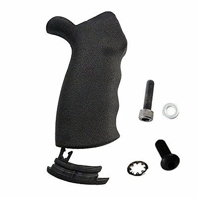 Pistol Non-slip Grip with Finger Grooves for Defense Ergonomic Pistol Grip Black