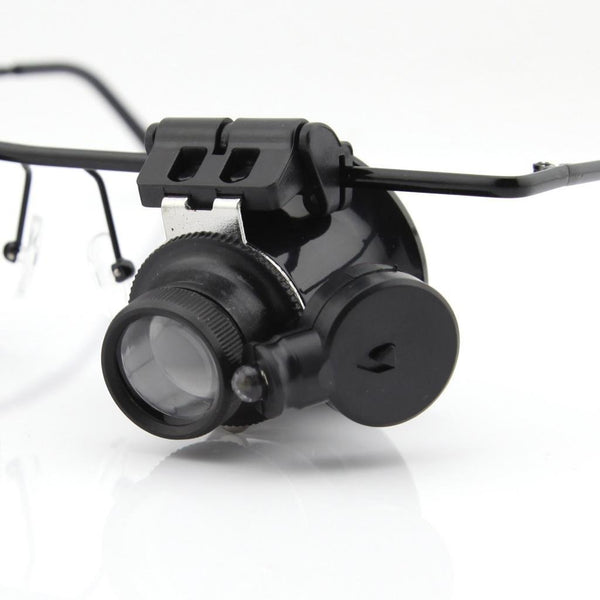 20X Watch Watches Repair Magnifier Magnifying Eyes Glasses With Led Light