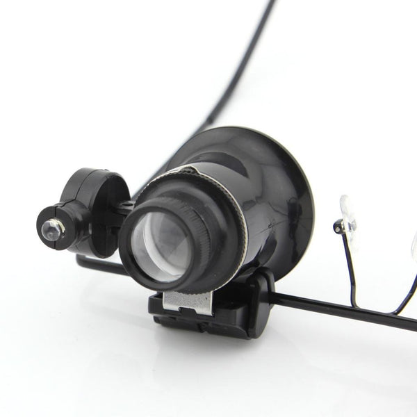 20X Watch Watches Repair Magnifier Magnifying Eyes Glasses With Led Light
