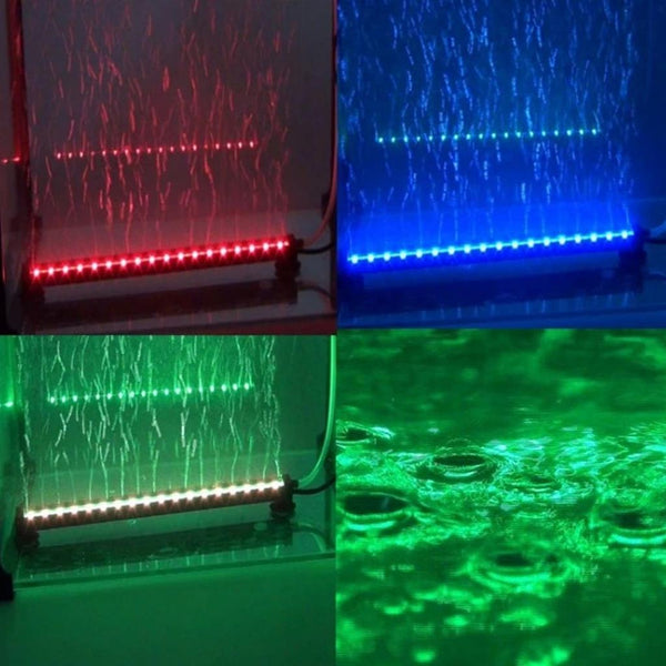 RGB Color LED Aquarium Fish Tank Light Waterproof Bar Submersible Lamp Remote