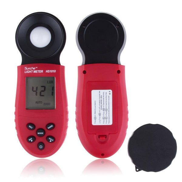 Test 200,000 Lux Digital Light Meter Luxmeter FC Meters Luminometer Photometer