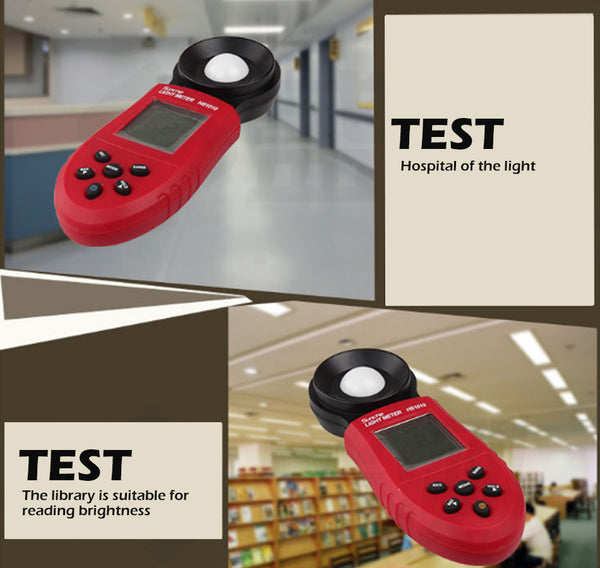 Test 200,000 Lux Digital Light Meter Luxmeter FC Meters Luminometer Photometer