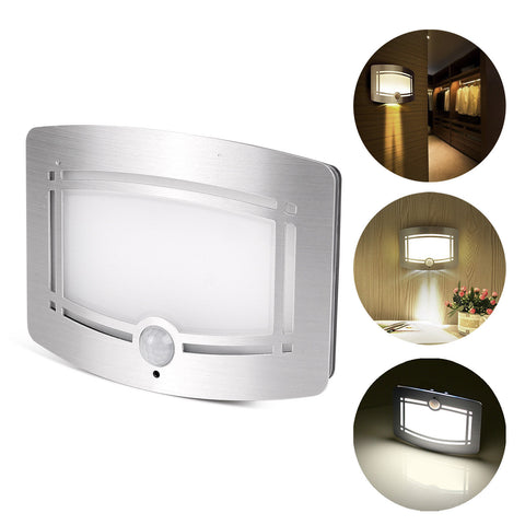 Motion Sensor Activated LED Sconce Wireless Night Light Lamp Battery Operated
