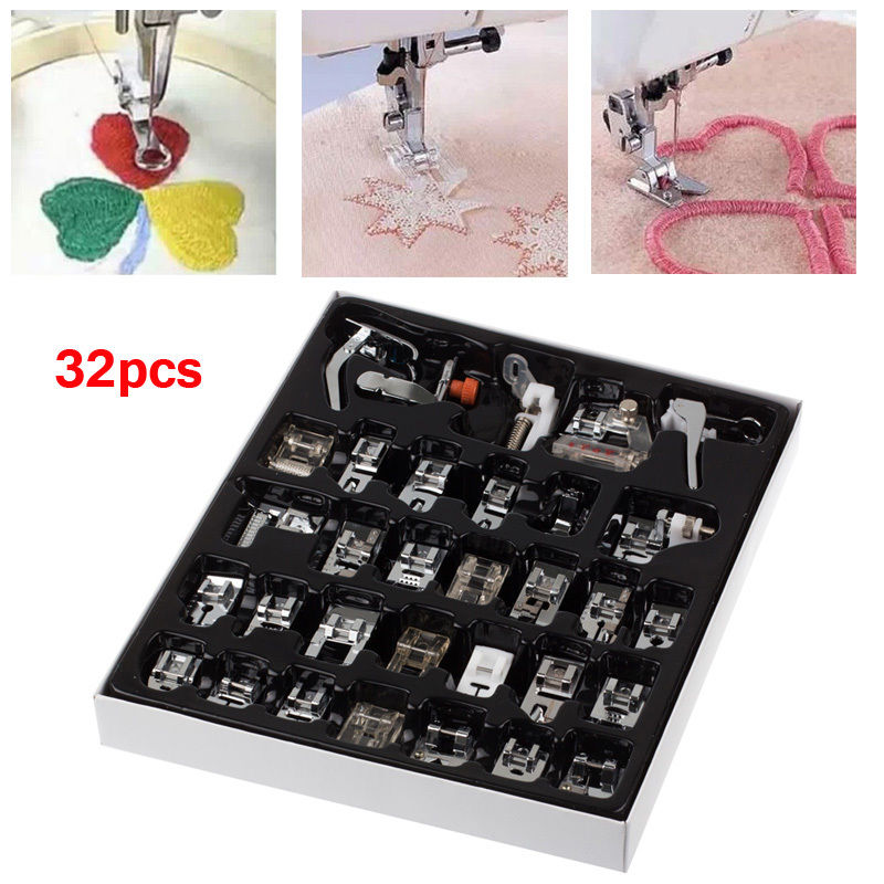Presser Foot Feet For Brother Singer Domestic Sewing Sew Machine Part Tool Kit