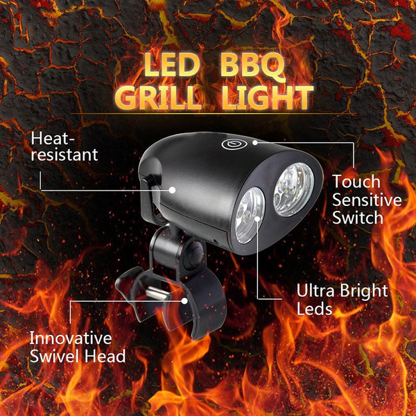 Bright BBQ Grill Light handle Mount Outdoor Led Light Lamp for Camping Barbeque