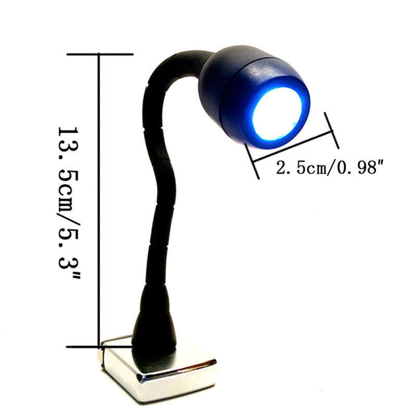 Magnetic Flexible Mini Grill Light Black 4 LED BBQ Grill Light Outdoor Handy Tool