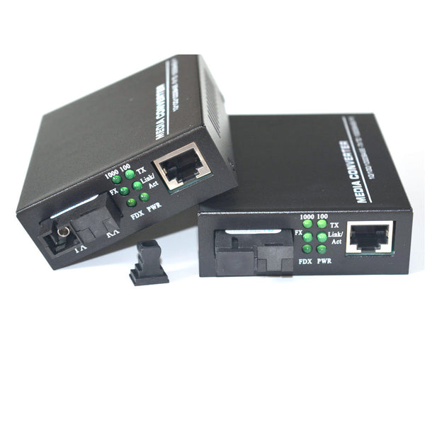 100 1000Mbps Gigabit Ethernet Media Converter Converters Single Mode Single Fiber SC 20Km