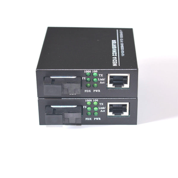 100 1000Mbps Gigabit Ethernet Media Converter Converters Single Mode Single Fiber SC 20Km