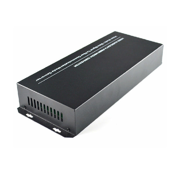 16 CH Port channels Video Data Fiber Media Converter Transmitter Receiver CCTV FC SM 20Km
