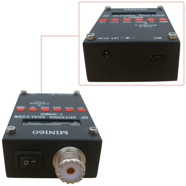 Mini60 Sark100 HF ANT SWR Antenna Analyzer Meter Bluetooth Android APP Win7