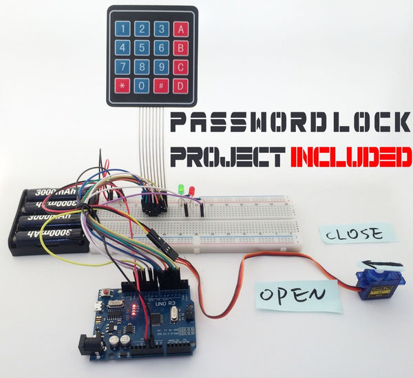 ULTIMATE UNO R3 Starter Kit for Arduino OLED SPI Bluetooth LCD1602 PIR RTC Parts