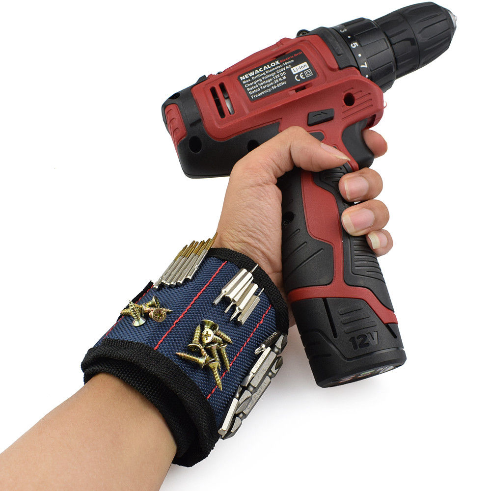Magnetic Wristband for screws Holder Polyester Nails DIY Tool Drilling Repair