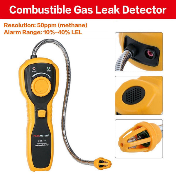 Detect Methane Alcohol Combustible Vapor Gas Leakage Tester Detector Checker