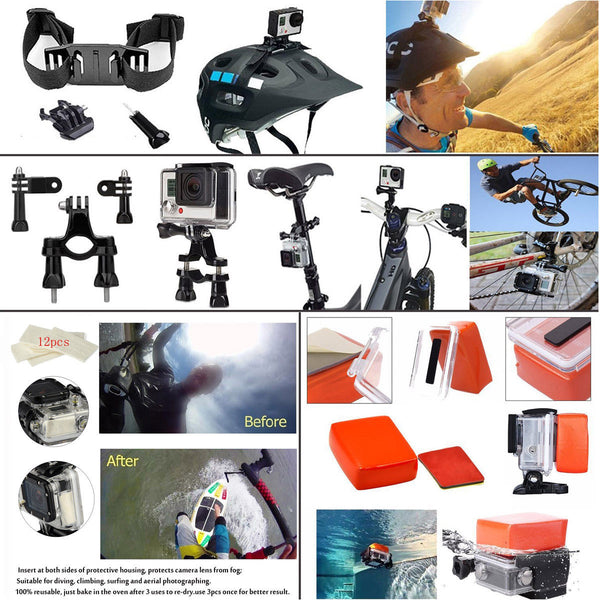 43in1 Chest Mount Strap Pole Tripod Holder for Gopro Hero Camera Accessories Kit