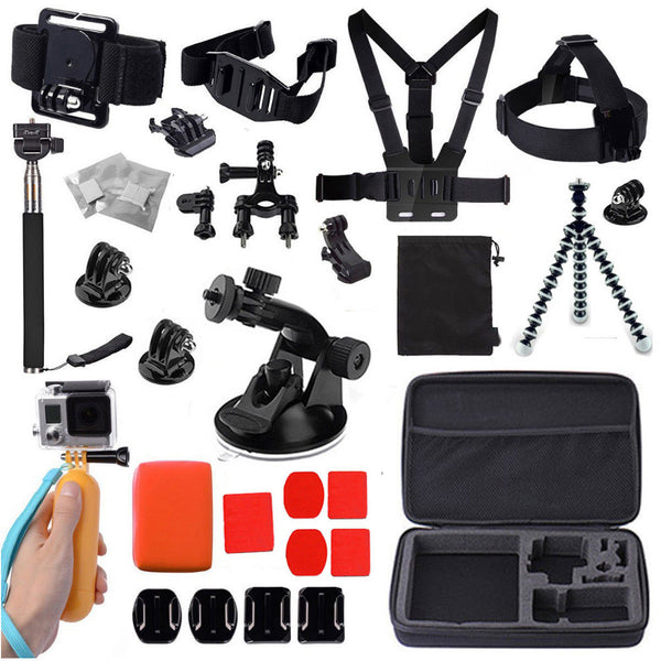 43in1 Chest Mount Strap Pole Tripod Holder for Gopro Hero Camera Accessories Kit