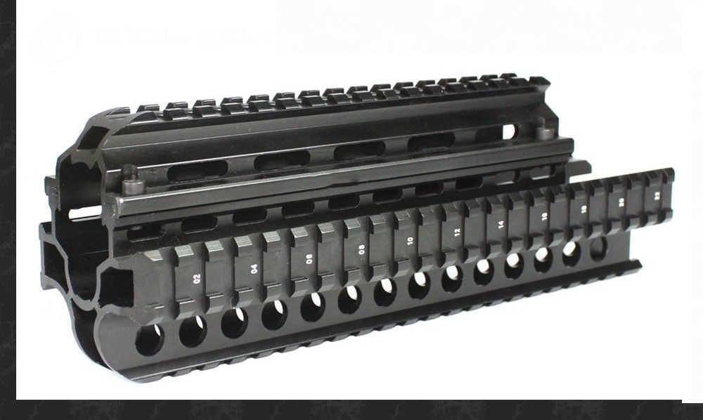 7.6 x 39 Handguard Hand Guard Quad Picatinny Rail Hunting Gun Mount for Airsoft