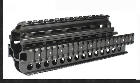 7.6 x 39 Handguard Hand Guard Quad Picatinny Rail Hunting Gun Mount for Airsoft