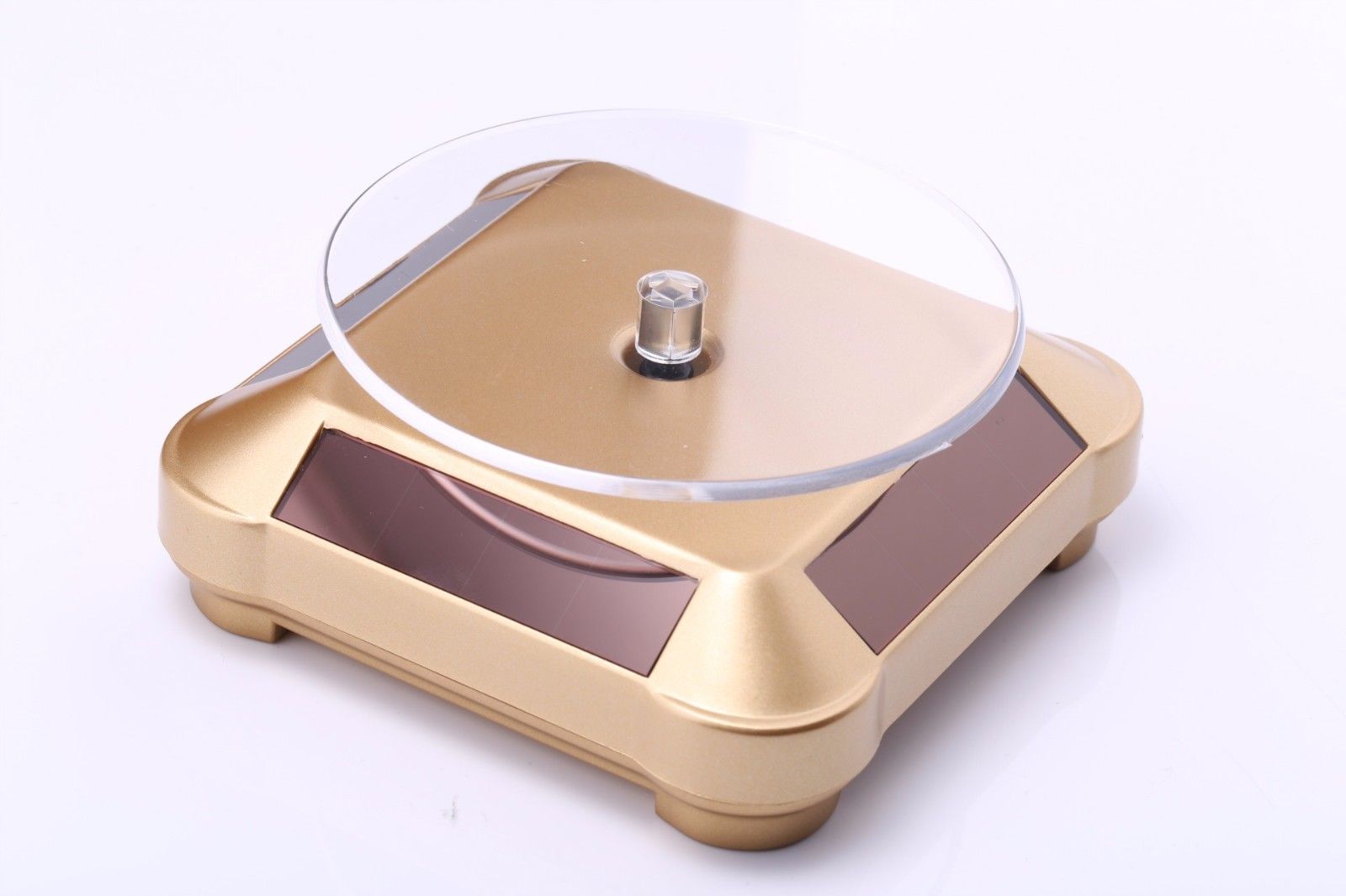 Solar Energy Automatic Rotating Turntable Shop Show Table Jewelry Display Plate