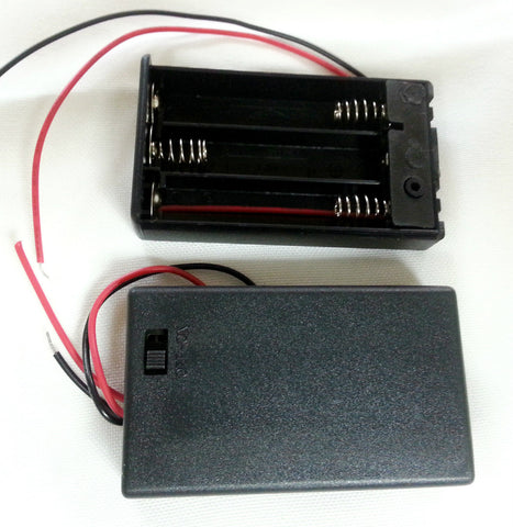 20 pcs 3 AAA 3A Battery 3V Holder Power Box Case with Black ON OFF Slide Switch