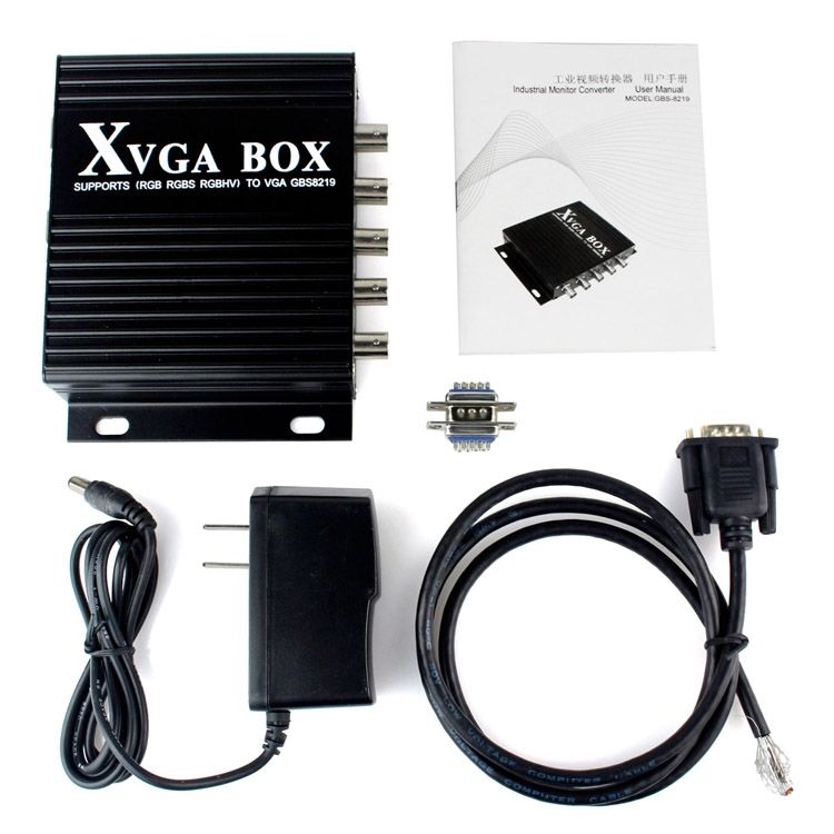 XVGA CGA EGA RGB RGBS SOG RGBHV YPbPr to VGA Signal Industrial Video converter