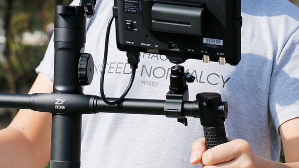 Aluminum 22 / 25 mm Monitor Rod Clamp Holder Light Stand Bracket Cold Shoe Mount