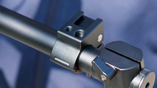 Aluminum 22 / 25 mm Monitor Rod Clamp Holder Light Stand Bracket Cold Shoe Mount