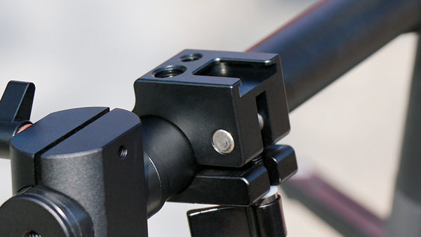 Aluminum 22 / 25 mm Monitor Rod Clamp Holder Light Stand Bracket Cold Shoe Mount