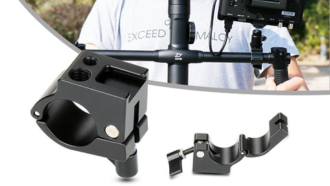 Aluminum 22 / 25 mm Monitor Rod Clamp Holder Light Stand Bracket Cold Shoe Mount