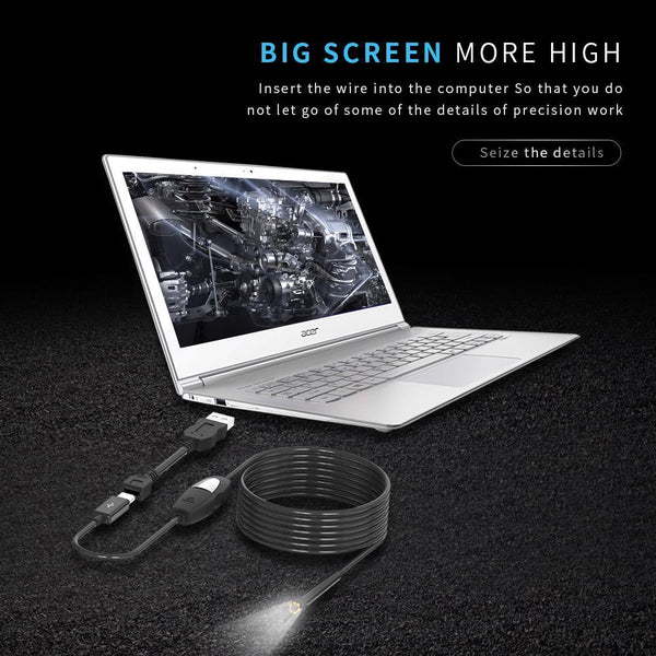 USB Inspection Camera Android Endoscope Waterproof Full LED Mini Borescope Phone