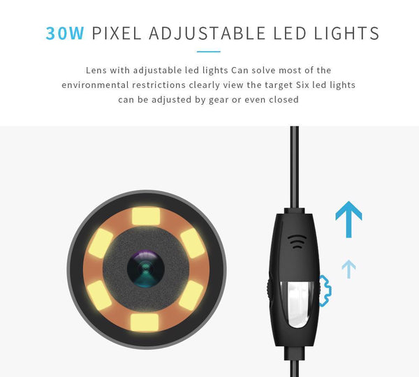 USB Inspection Camera Android Endoscope Waterproof Full LED Mini Borescope Phone