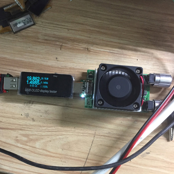 35W USB DC Adjustable Current Discharge 18650 Resistance Battery Capacity Tester