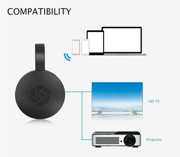 1080P HD HDMI Media Video Steamer Adapter HD TV for Play Game Google Chromecast