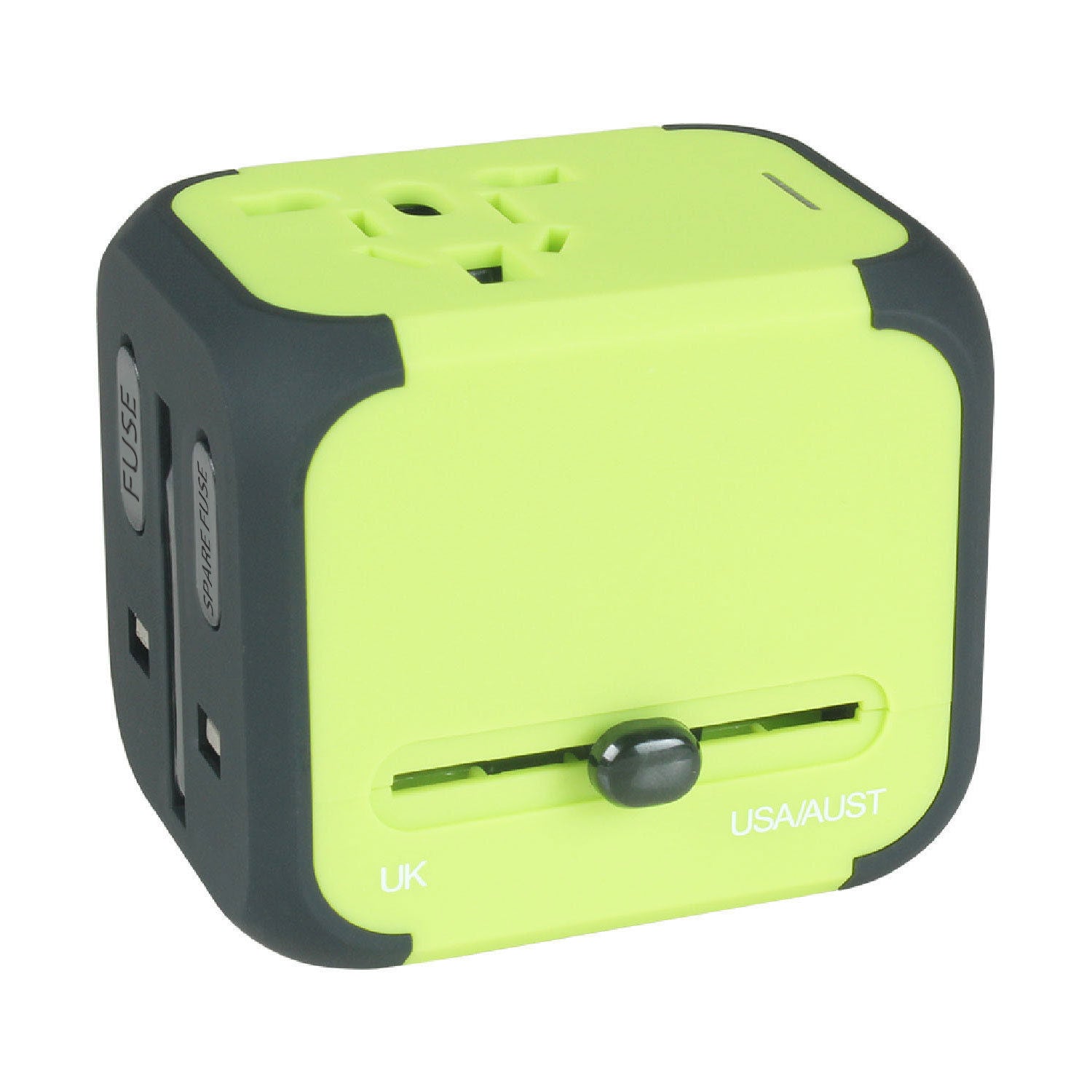 AU UK US EU Universal Travel AC Power Charger Adapter Plug Converter 2 USB Ports