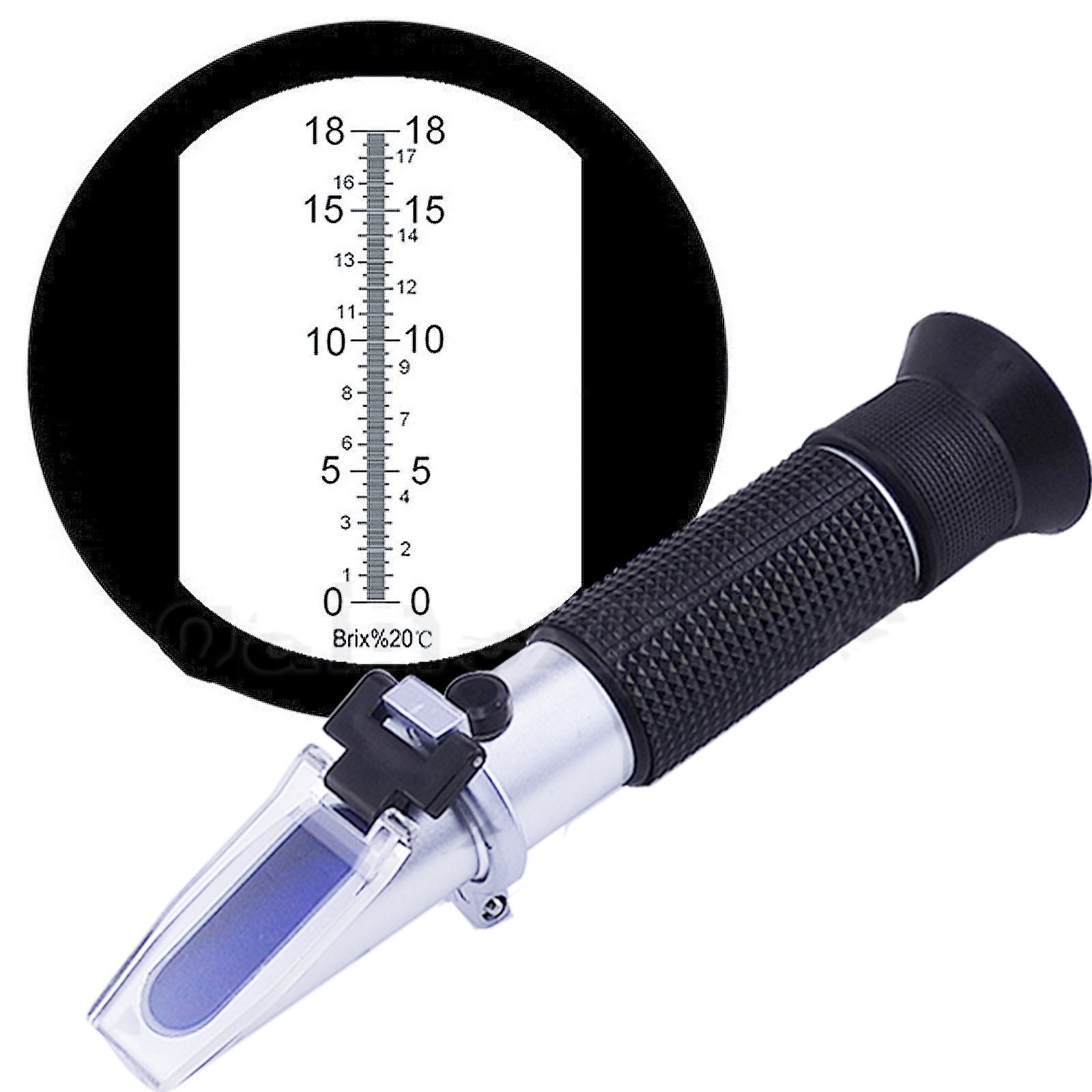 0-18% BRIX REFRACTOMETER Test ATC Low Sugar CNC Maple Sap Juice Vegetable FRUITS