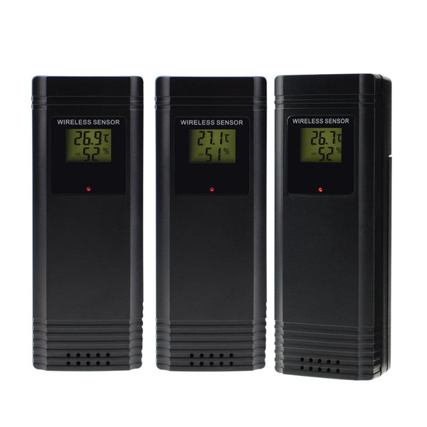 Wireless Weather Station Hygrometer Thermometer 3In 1 Outdoor Temperature Sensor