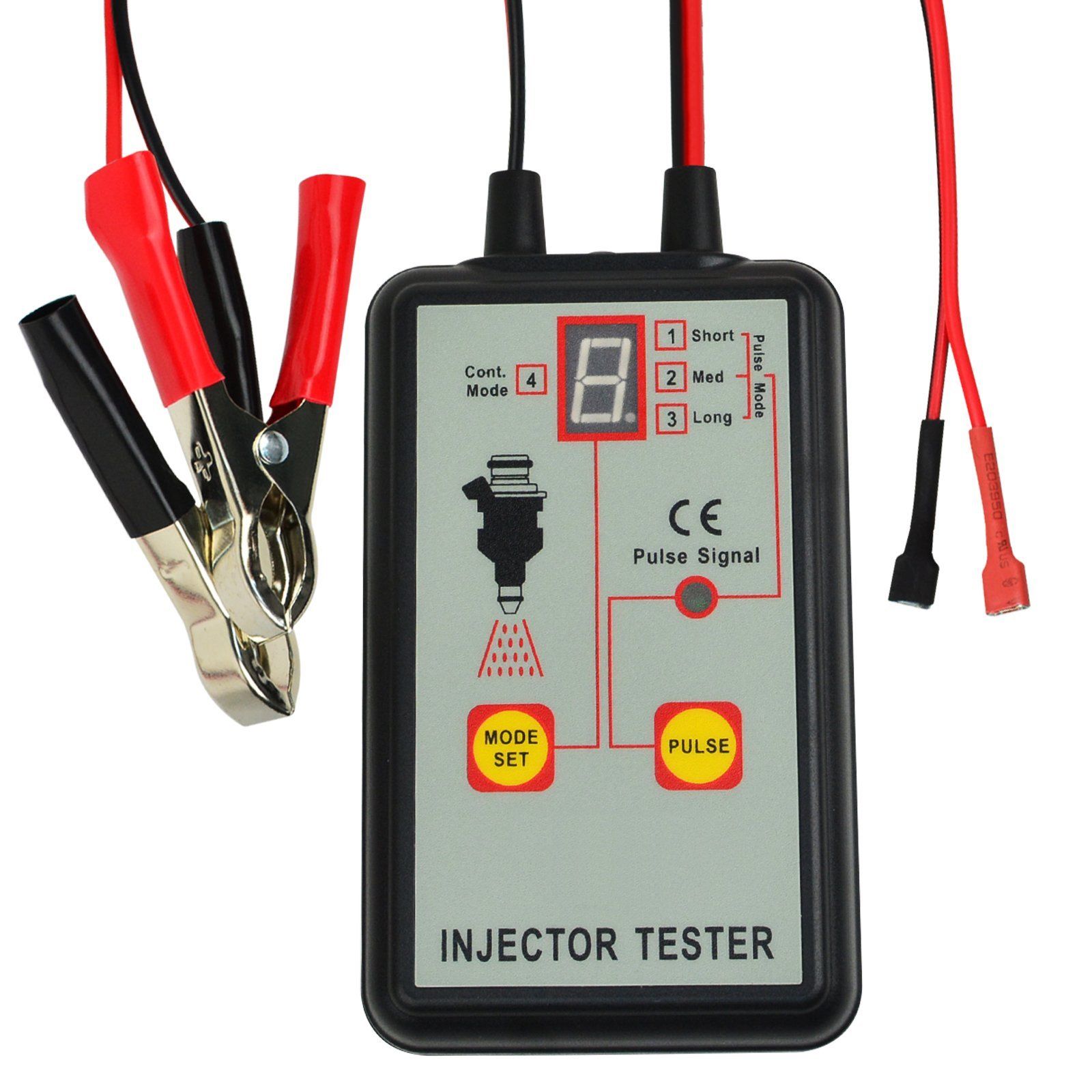 Injector Tester Digital Display 12 V Vehicle Battery Car Truck Auto Motive Tool