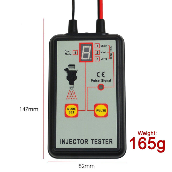 Injector Tester Digital Display 12 V Vehicle Battery Car Truck Auto Motive Tool