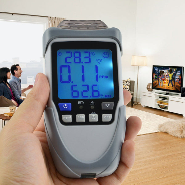 Portable Formaldehyde HCHO Gas Detector Monitor Temperature Humidity Air Tester