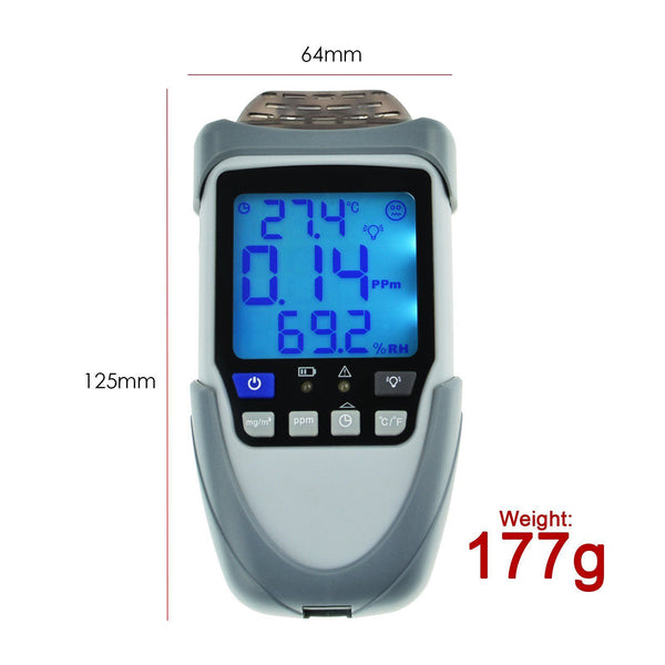Portable Formaldehyde HCHO Gas Detector Monitor Temperature Humidity Air Tester