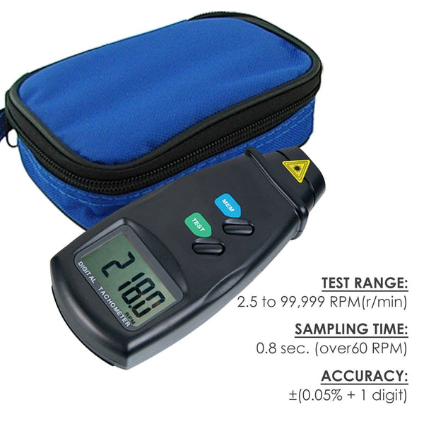 Digital Laser Non Contact Photo Tachometer Hand Heldrpm RPM Speed Kit Guage