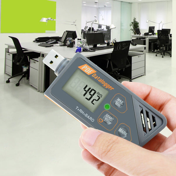 USB Waterproof Datalogger Humidity Temperature Barometric Pressure Data Logger