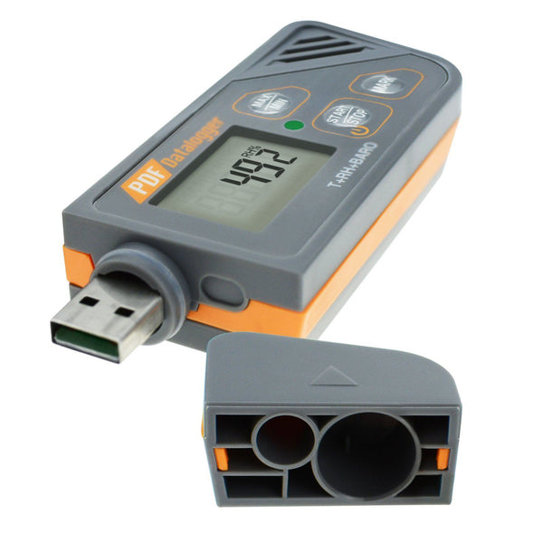 USB Waterproof Datalogger Humidity Temperature Barometric Pressure Data Logger